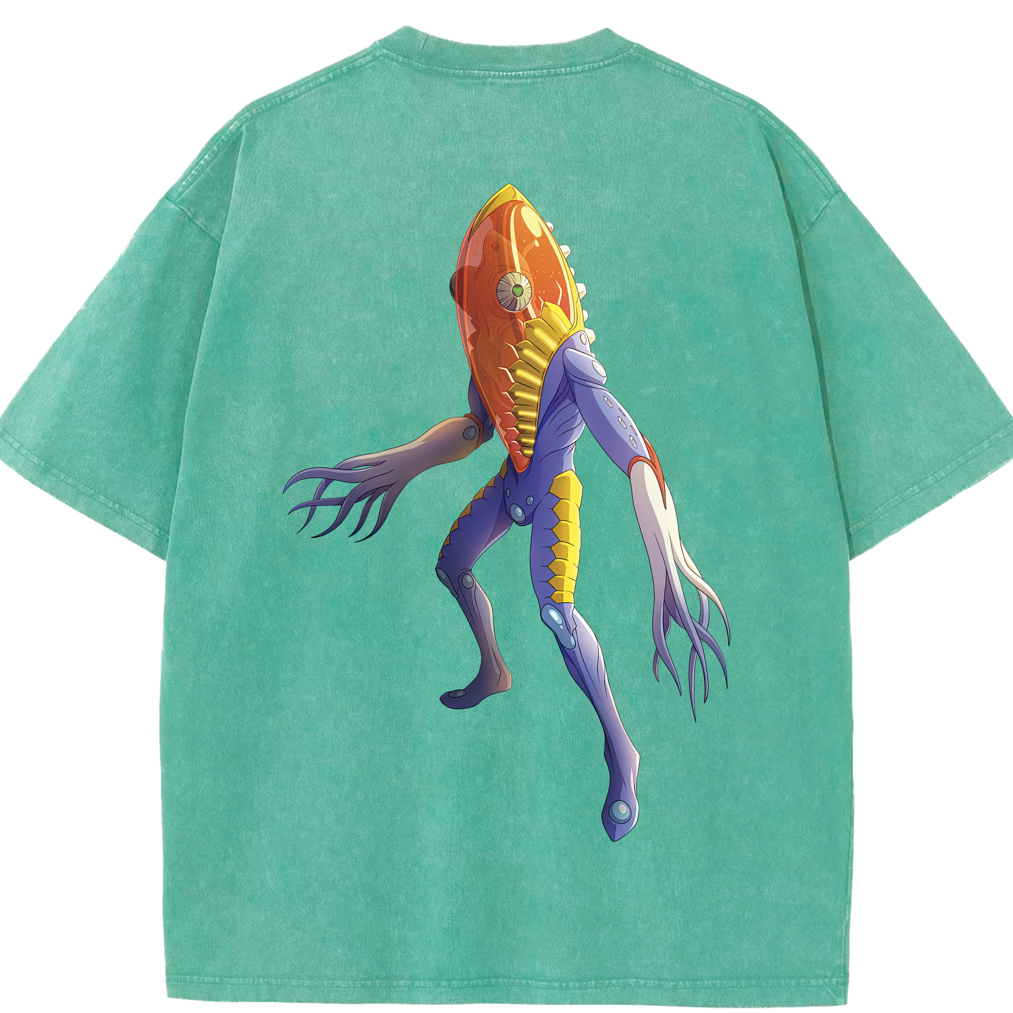 （画像用） ウルトラマン Ultraman 綿100% ヴィンテージ風 半袖Tシャツ（背面プリント）